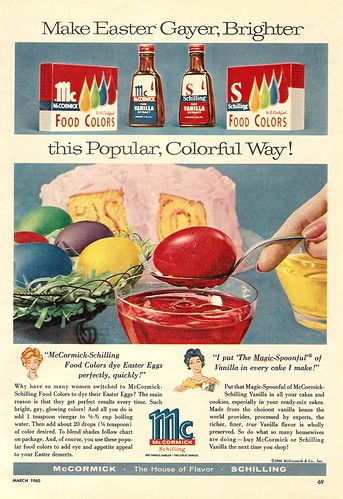 1960 mccormick spices schilling food colors vanilla easter ad by CapricornOneVintage