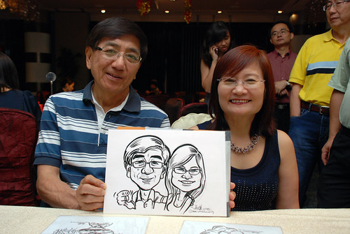 caricature live sketching for OCBC Securities - 5