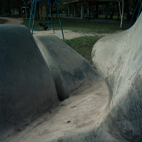 Where I Used to Play, The Naked Lady at Dante Fascell Park- Breasts, Legs and Swings
