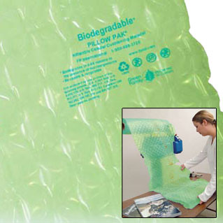 pillow pak bubble rolls are eco friendly and helps the environment