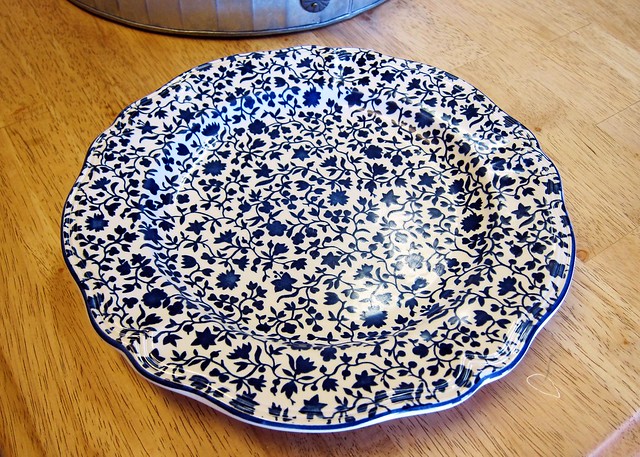 Thrifty Finds - Blue & White Plate