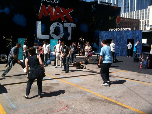 foursquare court on the Pepsi MAX lot