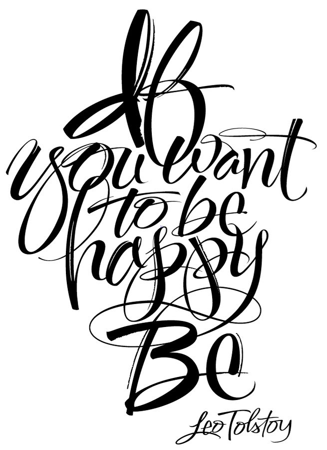 If You Want To Be by Alan Ariail from custom-lettering - calligraphy, design