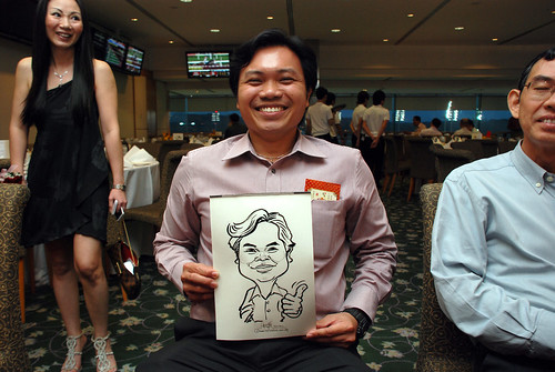 caricature live sketching for Thorn Business Associates Appreciate Night 2011 - 8