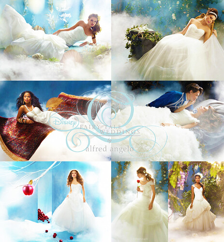 Below you'll find images and video of the new Disney Princess Bridal Gowns