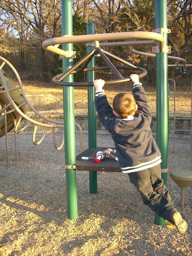 Zach and Dad @ The Park 2-12-11
