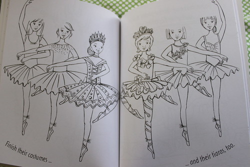 Dancing doodles ballerina page