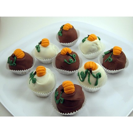 Zebra Birthday Cakes on Cake Pop And Cake Ball Ideas  Pumpkin Cake Balls