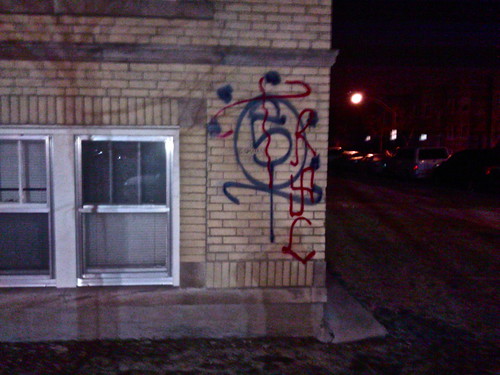 northside gang sign. Northsidequot; (Gang graffiti)
