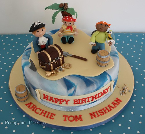 Pirate cake by Pompom Cakes