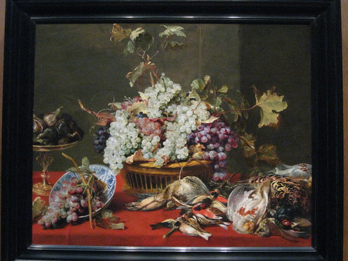 Frans Snyders Still life with Grapes and Game