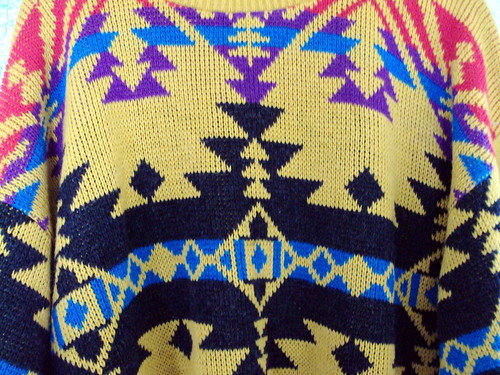 Navajo-ish Pattern Sweater (detail)