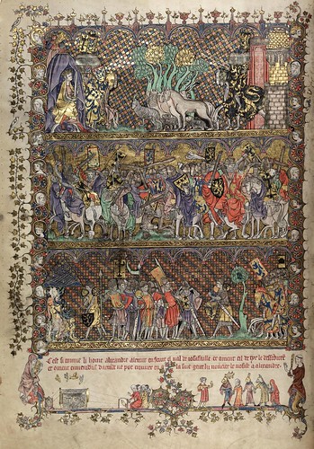 003-folio 21 verso-The Romance of Alexander - MS. Bodl. 264 © Bodleian Library-University of Oxford 1999