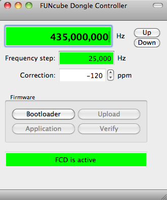 Qthid FCD Controller v2.2 on Mac OS X