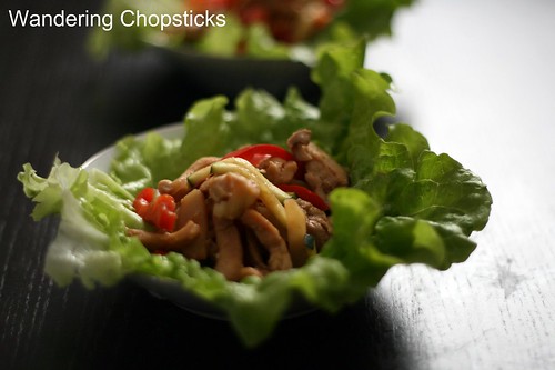 Chinese Lettuce Wraps with Chicken, Water Chestnuts, and Bell Peppers 10