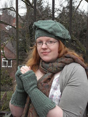Russell Square mitts and tam coordinating pattern set now available on Patternfish