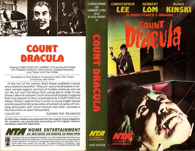 Count Dracula (VHS Box Art)