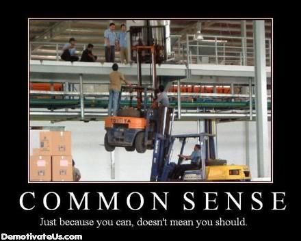 common sense poster. common-sense-demotivational-
