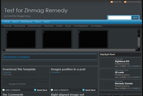 Zimmag Remedy Blogger Template