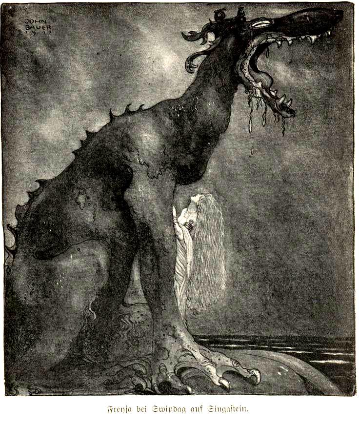 John Bauer - Svipdag transformed, 1911