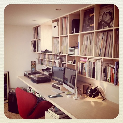 Vinyl's & study room