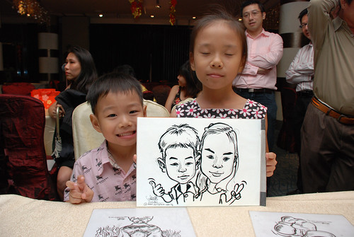 caricature live sketching for OCBC Securities - 9a