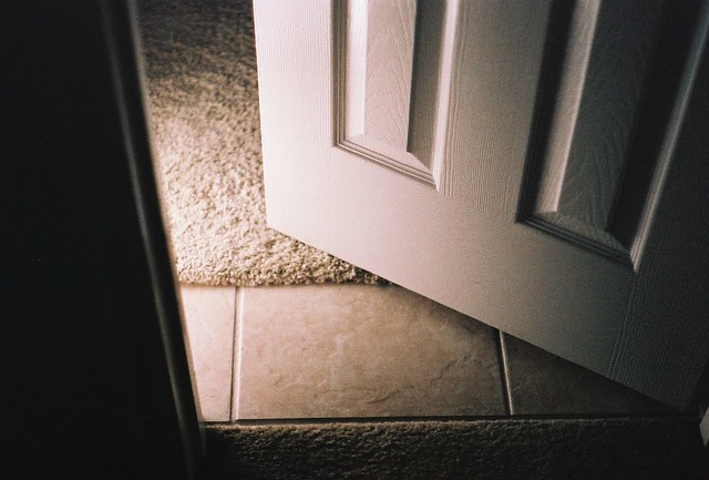light through a door