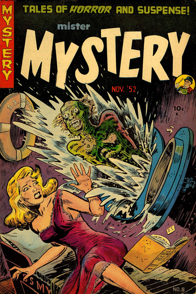 Mister Mystery #8 Tony Mortellaro Cover (Magazines, Inc. 1952)