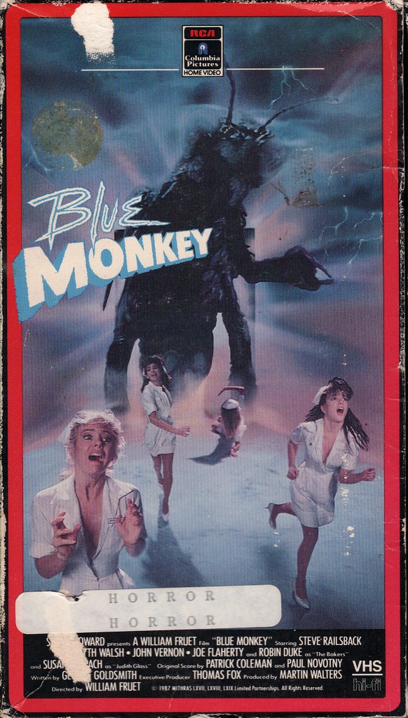 Blue Monkey (VHS Box Art)