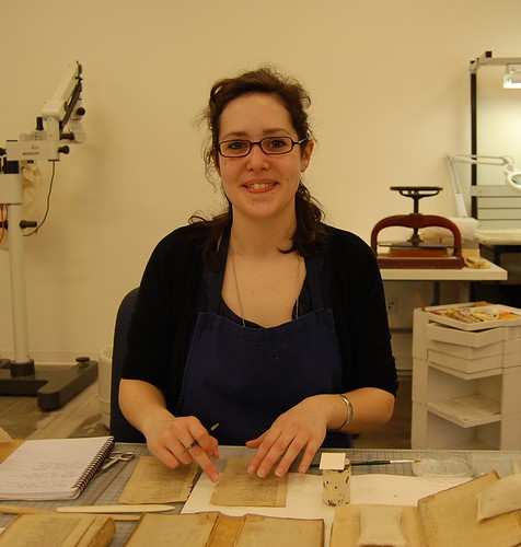 Emmanuelle Couvert, conservation intern, Smithsonian Libraries