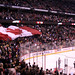 Kanada-Flagge in Ottawa während der kanadischen Nationalhymne