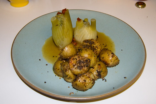 Beer Braised Fennel with Potatoes