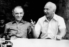 Robert Doisneau et André Kertész en 1975