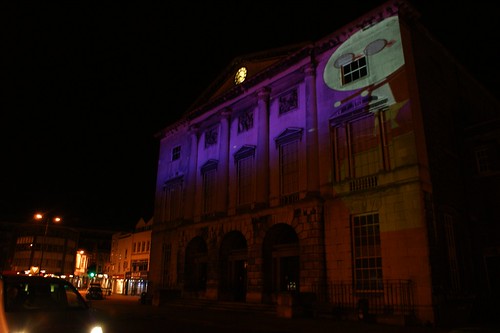 projected animation shire hall by astral design