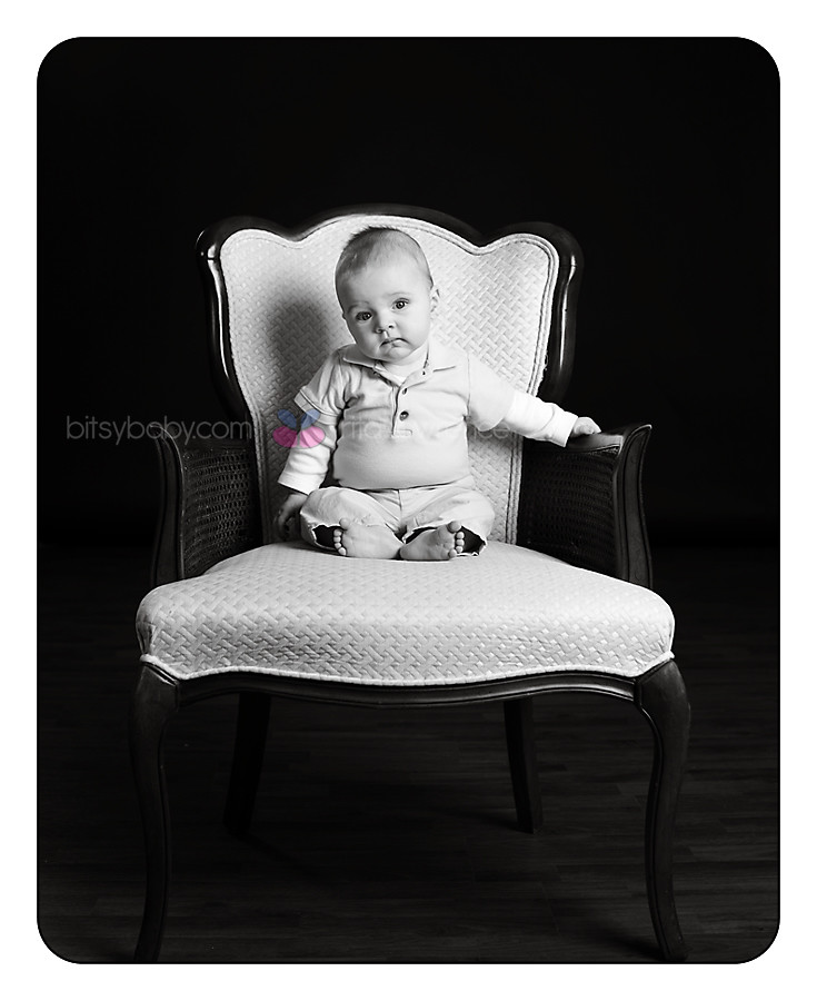 Baby Photography Maryland in chair