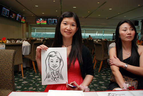 caricature live sketching for Thorn Business Associates Appreciate Night 2011 - 1