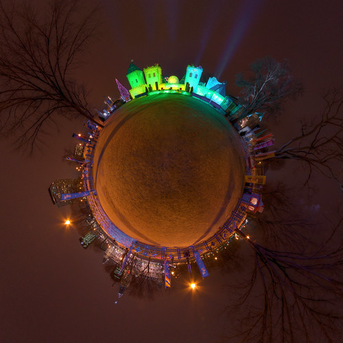 The Quebec Winter Carnival - Bonhommes Castle - Stereographic Projection