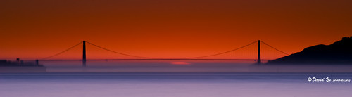 Golden Gate Bridge Sunset moment long exposure...