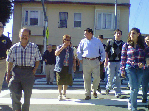 Councilmember Jose Huizar-CD 14-Los Angeles-Smart Pedestrian Crosswalk-4th Street Bridge