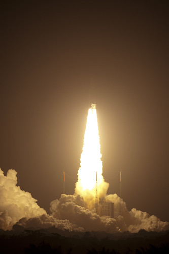 ATV Johannes Kepler was launched today at 22:50:55 CET by an Ariane 5 to dock with the ISS