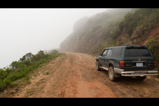 trip fog rural america canon butterfly waterfall surf 4x4 diesel south country bolivia 100mm panasonic jungle toyota campo 4runner dirtroad landcruiser riogrande 30d hilux vallegrande bridgeout lx3