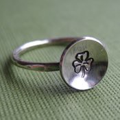 "Luck" Shamrock Ring