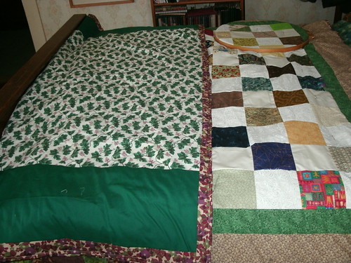 Both sides of Gary's quilt