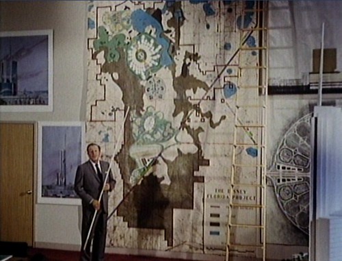 Walt Disney with EPCOT map