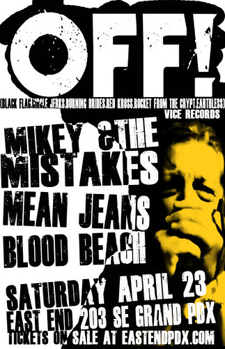 4/23/11 OFF!/MikeyAndTheMistakes/MeanJeans/BloodBeach
