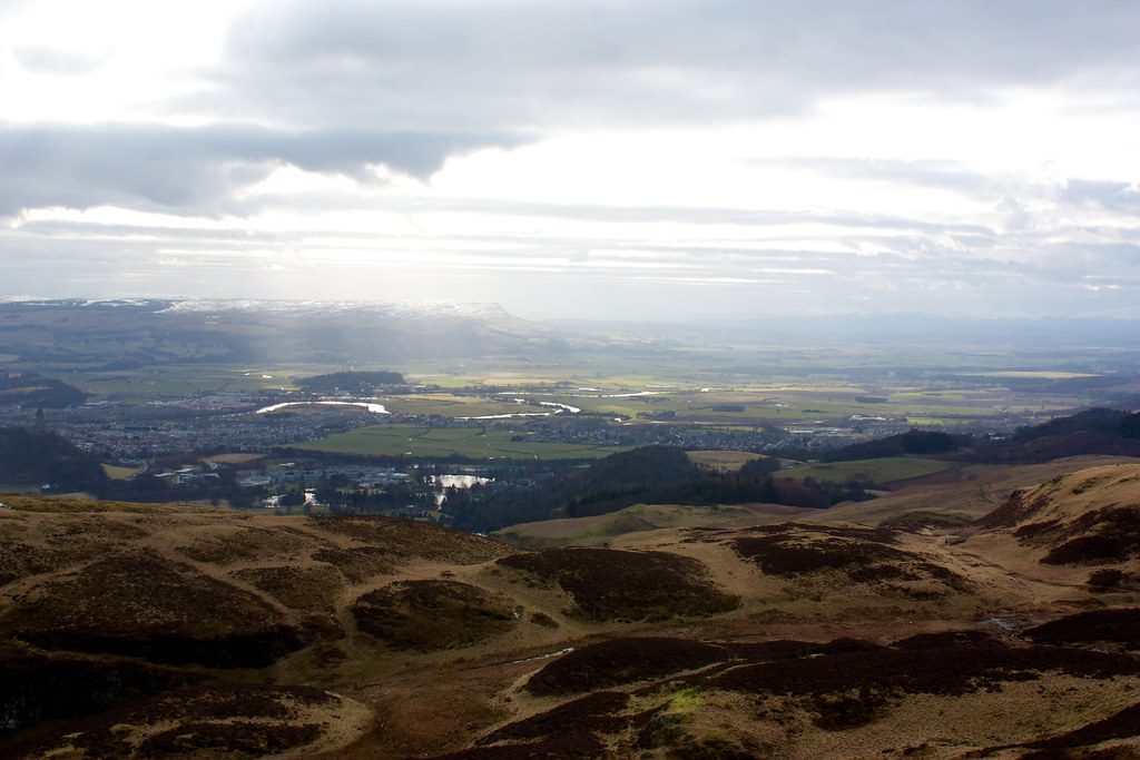 Towards the Carske and the Campsie Fells