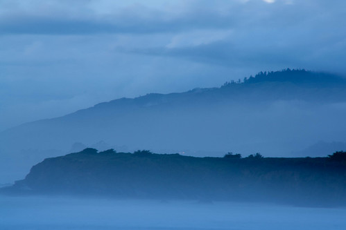 Big Sur in the Evening Fog