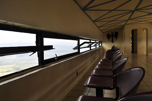 Viewing deck inside the cross at Shrine of Valor (Bataan)
