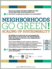 poster for the exhibit (courtesy of USGBC)