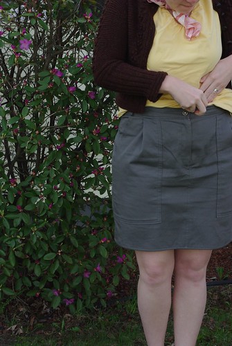 Grey Twill Skirt